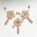 Wooden Flower Rattle